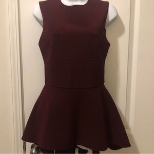 Like New Cushnie et Ochs Peplum Top Size 4 or 6